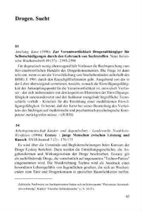 43-55, Drogen. Sucht