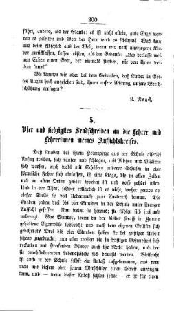 Vier und siebzigstes Sendschreiben an die Lehrer und Lehrerinnen meines Aufsichtskreises