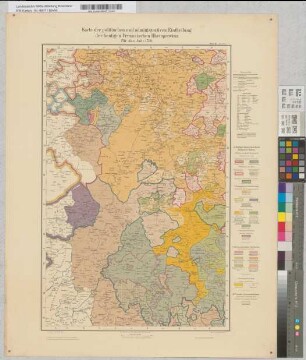 Karte der politischen und administrativen Einteilung der heutigen preußischen Rheinprovinz für das Jahr 1789, Blatt III: Aachen
