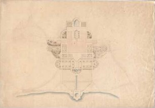 Voit, August von; Feldafing / Starnberger See (Bayern); Königliches Schloss (Königliche Villa) - Lageplan