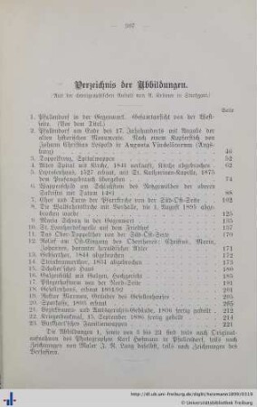 Verzeichnis der Abbildungen.