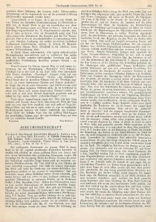671-673 [Rezension] A catholic commentary on the Holy Scripture