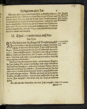 II. Theil: Erinnerung auß diesem Text.
