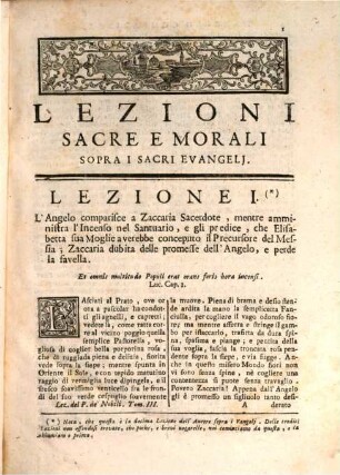 Opere Predicabili : Contenenti Lezioni Sacro-Morali, Panegirici, E Discorsi Sacri, 3. Che contiene Lezioni Sacre sopra i Vangelj, Panegirici, ...