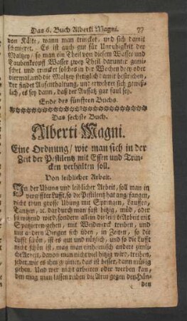 Das sechste Buch Alberti Magni.