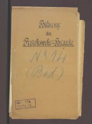 Bildung der Badischen Reichswehr-Brigade 14