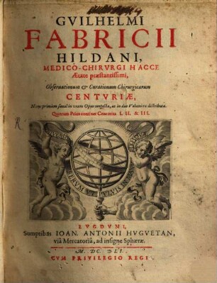 Observationes et curationes chirurgicae : Centuria V.