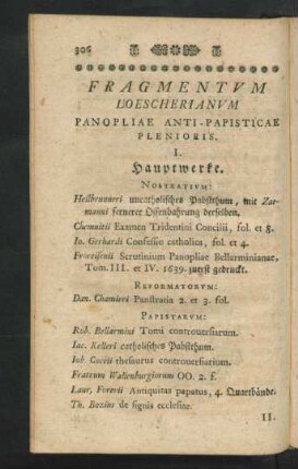 Fragmentum Loescherianum ...