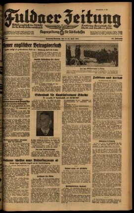 Ausgabe vom Sonntag, den 15. Juni 1941.