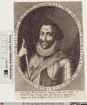 Bildnis Carl Bonaventura Graf von Bucquoi (Bucquoy), Herr von Longueval