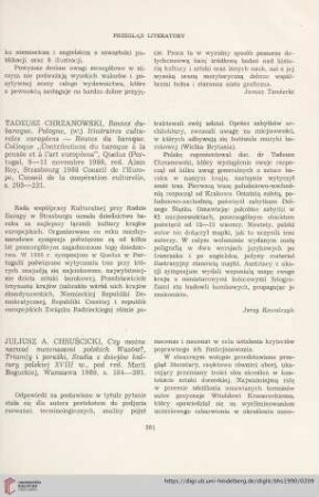 52: [Rezension von: Tadeusz Chrzanowski, Routes dubaroque. Pologne]
