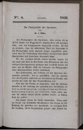 Die Photographie des Spectrums.