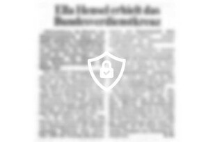 [Name maskiert] erhielt das Bundesverdienstkreuz