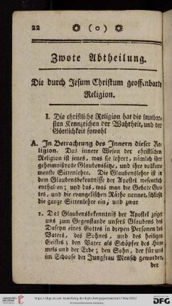 Zwote Abtheilung