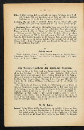 28-89, III. Die Kriegsteilnahme der Tübinger Franken