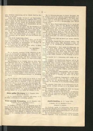 Hauptversammlung, am 19. Januar 1889