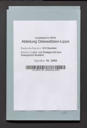 Erblasser: Eggenwirth, Christoph; Erblasser: Eggenwirth, Catharina, geb. Lütkebohle: Testament