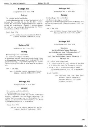 Beilagen 501-1000: Anträge, Anfragen, Gesetzentwürfe