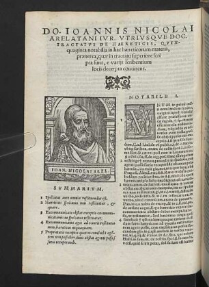 De haereticis.Tractatus Ioan. Nico. Arela.