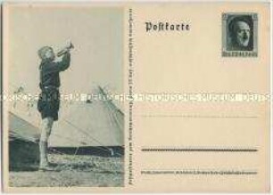 Feldpostkarte zum Reichsparteitag, Motiv Kleiner Trompeter