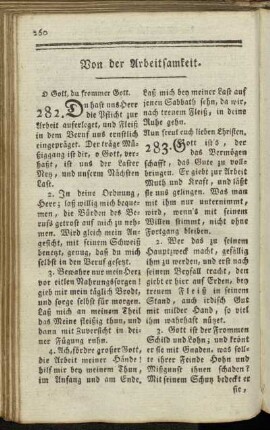 Von der Arbeitsamkeit.
