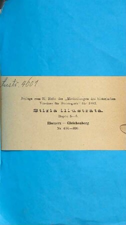 Stiria illustrata. 5/8 = No. 476/898. 1883