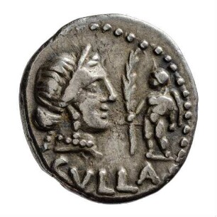 Münze, Denar, 84 - 83 v. Chr.