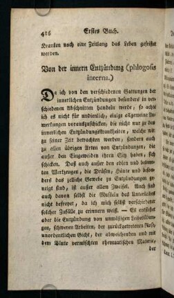 416-430, Von der innern Entzündung (phlogosis interna)