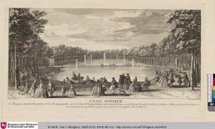 [Vuë des Bosquets du Jardin de Versailles:] L'Isle Royalle