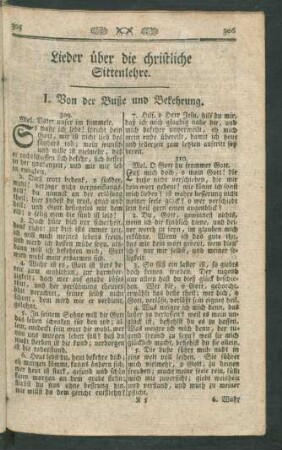 Lieder über die christliche Sittenlehre
