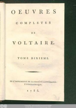 T. 10: La Henriade : Poeme