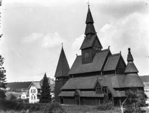 Stabkirche : Evangelische Stabholzkirche in Hahnenklee