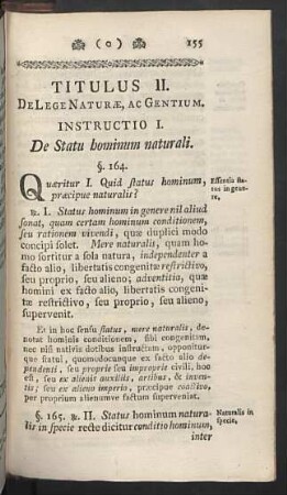 Instructio I.
