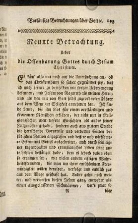 193-214, Neunte Betrachtung.