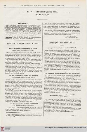 No 5 (Septembre-Octobre 1860)