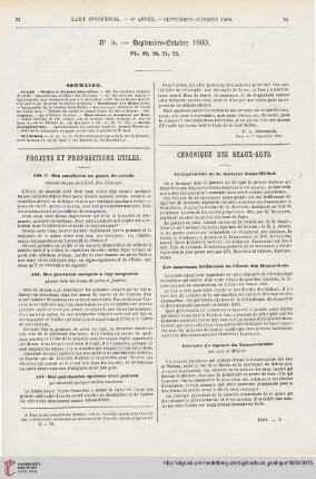 No 5 (Septembre-Octobre 1860)