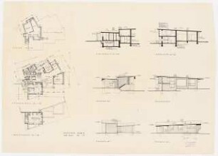 Haus und Garten Mattern, Kassel: Grundrisse, Aufrisse, Schnitte 1:100