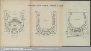 Übersichts-Plan der Plätze im Stadttheater zu Bautzen