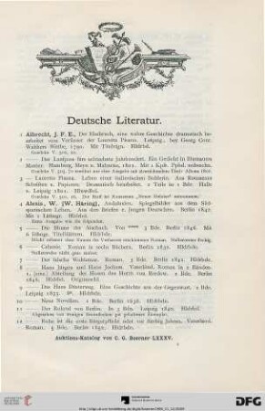 Deutsche Literatur (Nr. 1-908)