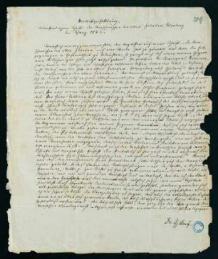1r-1v, Vorläufige Erklärung