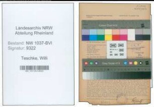 Entnazifizierung Willi Teschke , geb. 05.06.1898 ()