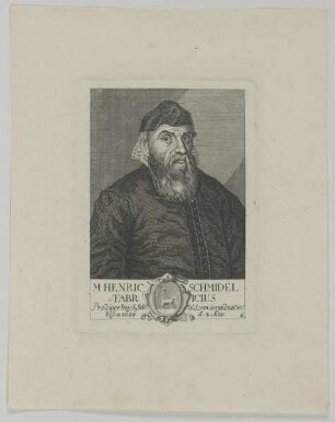 Bildnis des Henrc. Schmidel Fabricius