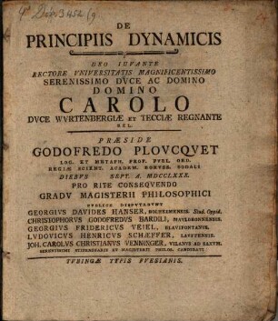 Diss. de principiis dynamicis