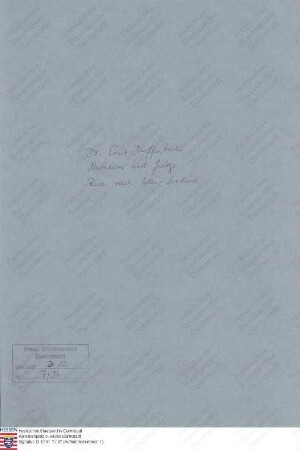 Dieffenbach, Ernst, Dr., Mediziner und Geologe