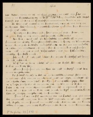 Brief von Franz Rosenzweig und Edith Rosenzweig an Adele Rosenzweig