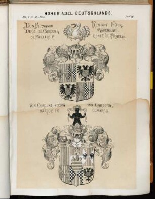 Taf. 30. Don Fernando Remont Flok. Duca de Cardona Marchese. de Paillars e Conte de Prades. - Von Corduba, Herzog von Cardona, Marquis de Comares