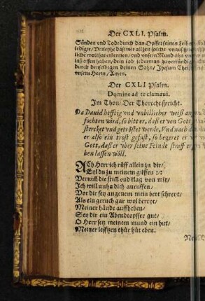 Der CXLI. Psalm.