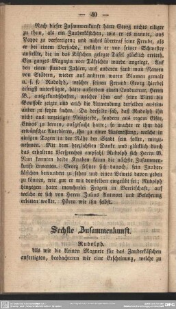 Sechste Zusammenkunft
