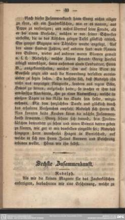 Sechste Zusammenkunft