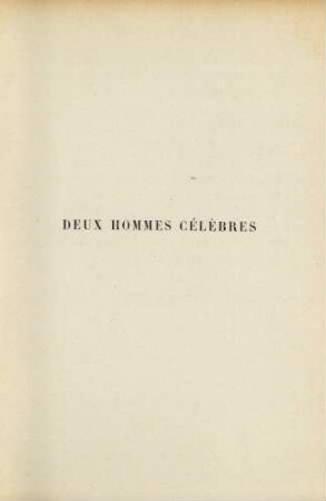Deux hommes célèbres